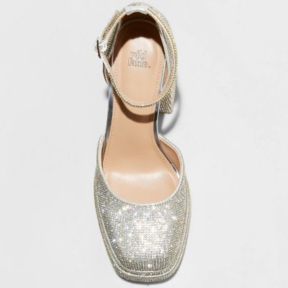 Wild Fable Bianca Rhinestone Platform Pumps - Silver - Picture 2 of 12